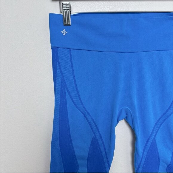 NUX Womens Medium Teal Compression Active Capri - Picture 4 of 13